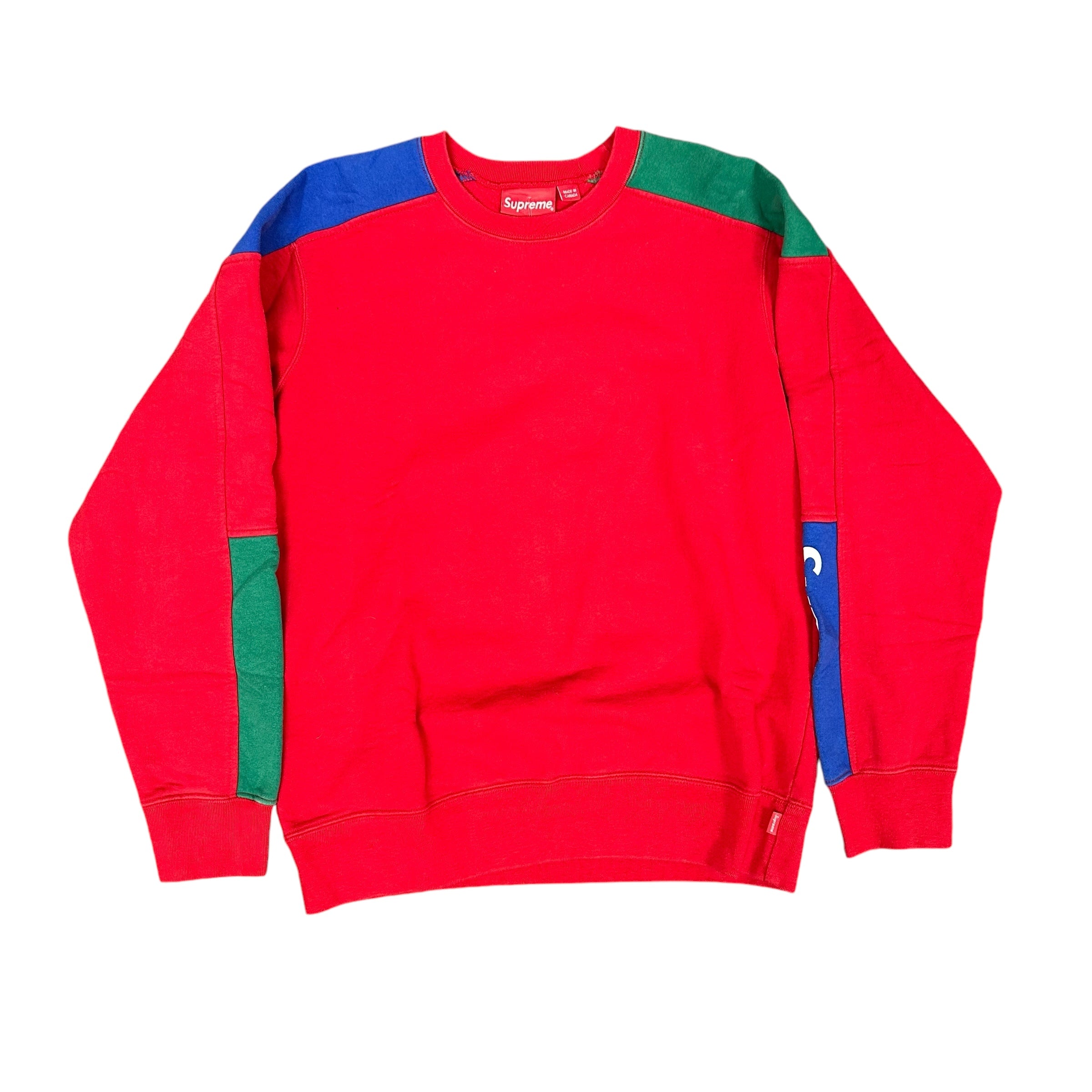 Supreme Red Multicolor Crewneck