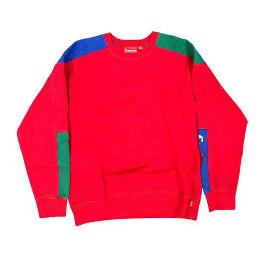 Supreme Red Multicolor Crewneck