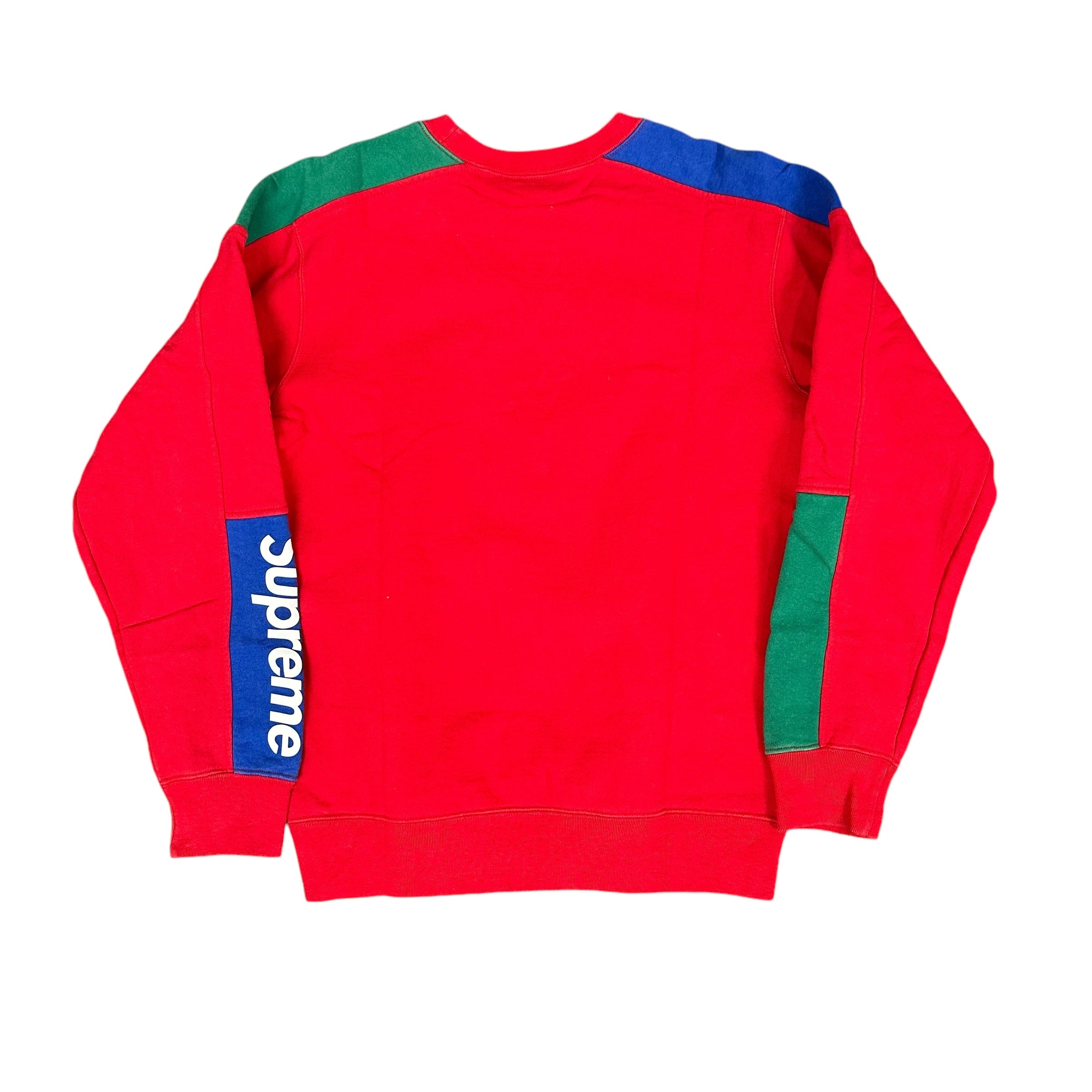 Supreme Red Multicolor Crewneck