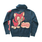 Hysteric Glamour Pink Cat Cowichan Sweater