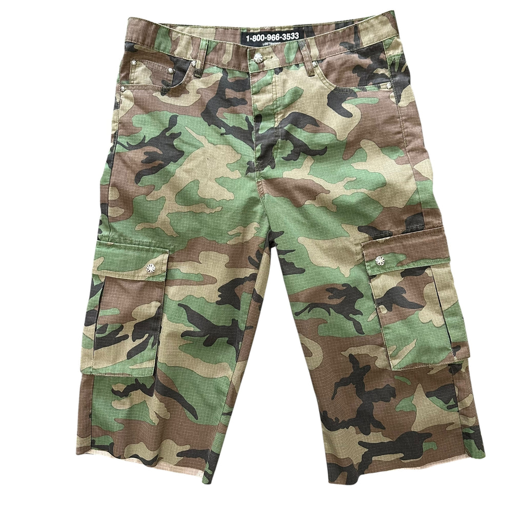 LOSTSHDWS Camo Shorts