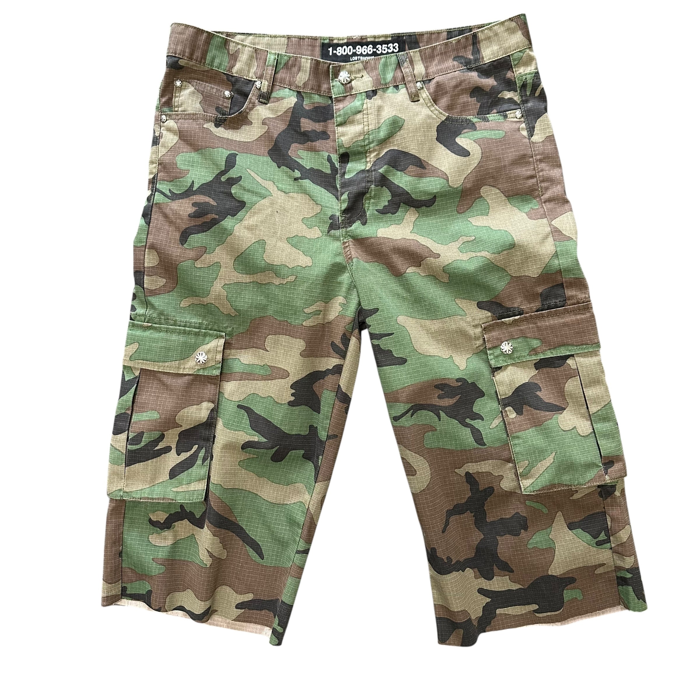 LOSTSHDWS Camo Shorts