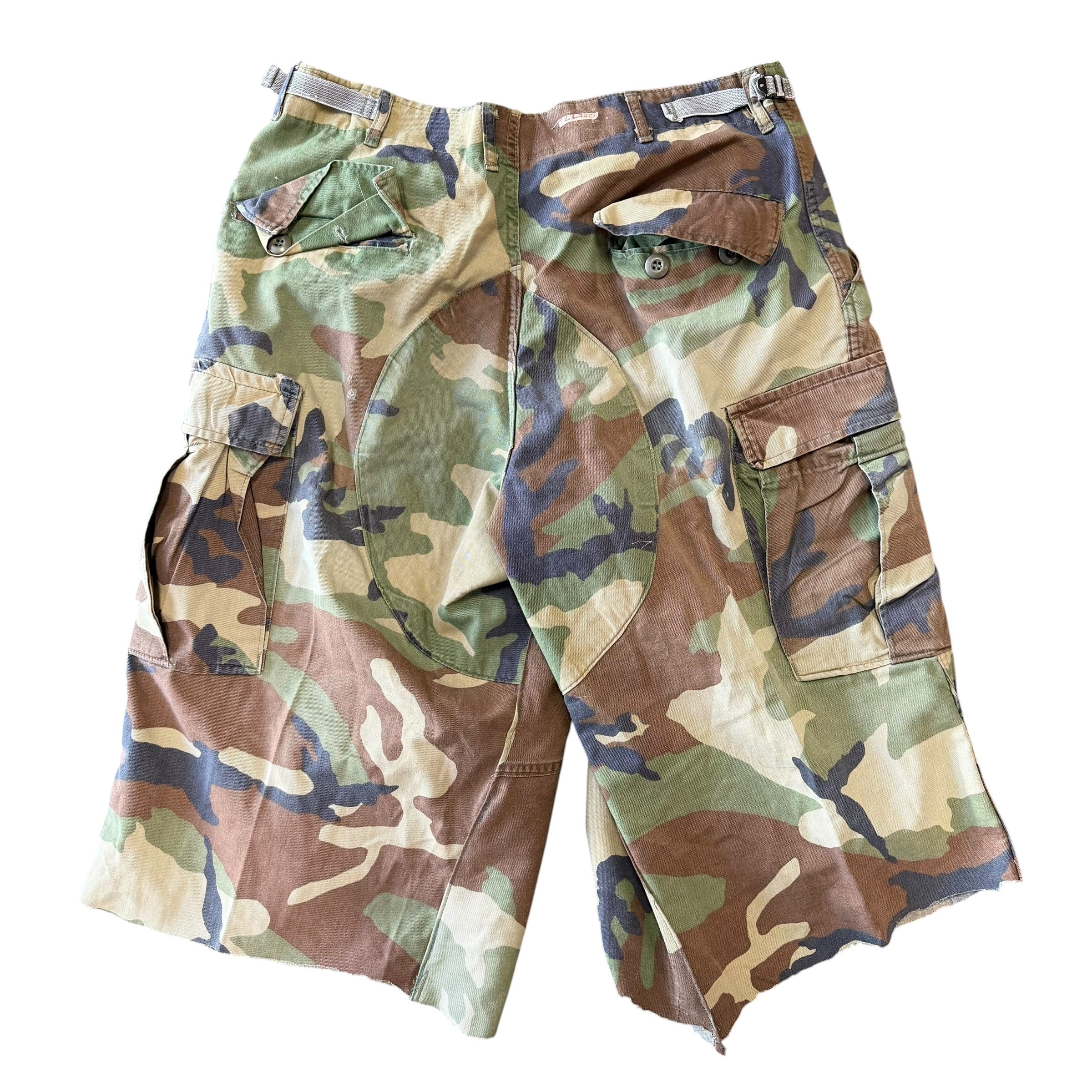 Vintage Flare Camo Shorts Engineered By Lost Habits (07/25)