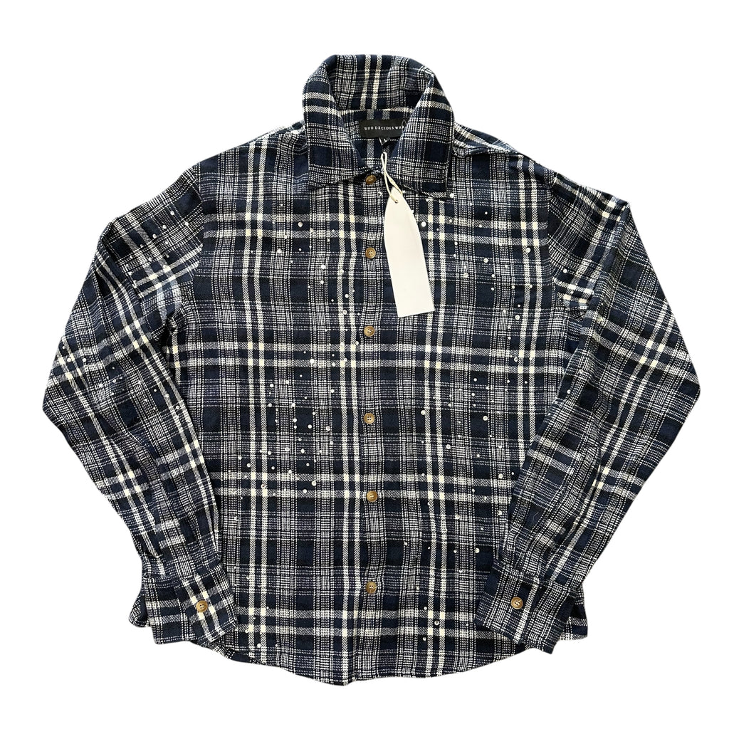 NEW Who Decides War “Starry Night” Flannel