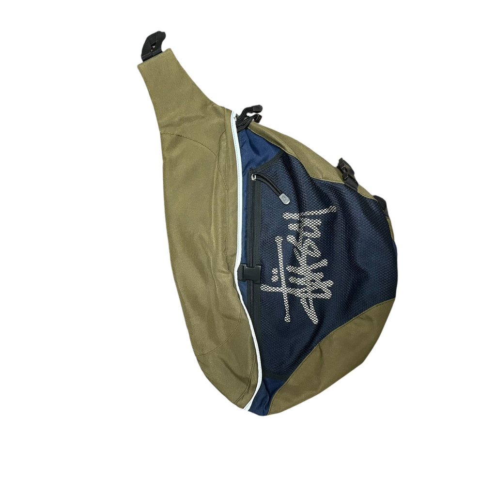 Vintage Stüssy Tri-Harness Sling Bag “OLV/GRN,BLU”