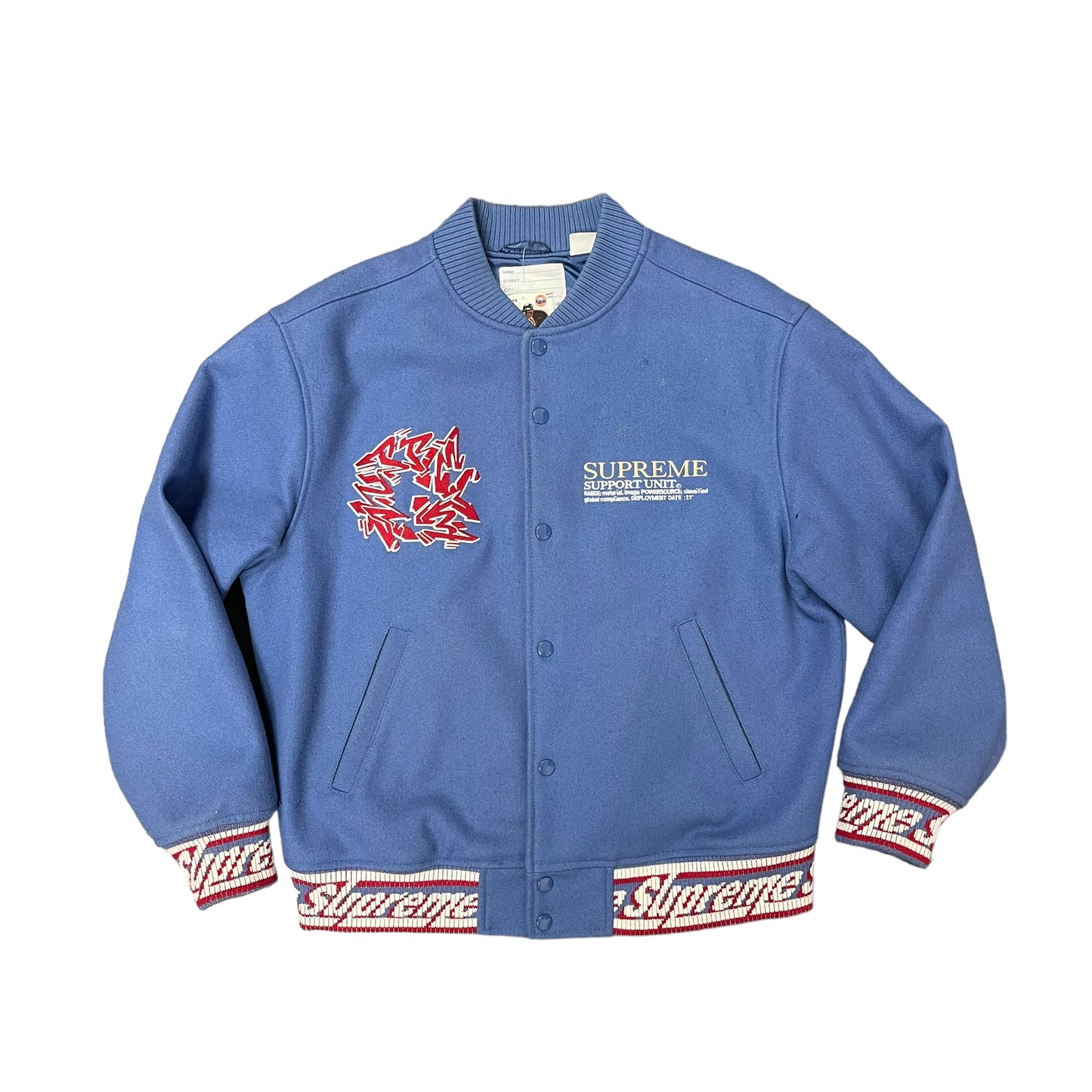 Supreme Support Unit Varsity Jacket