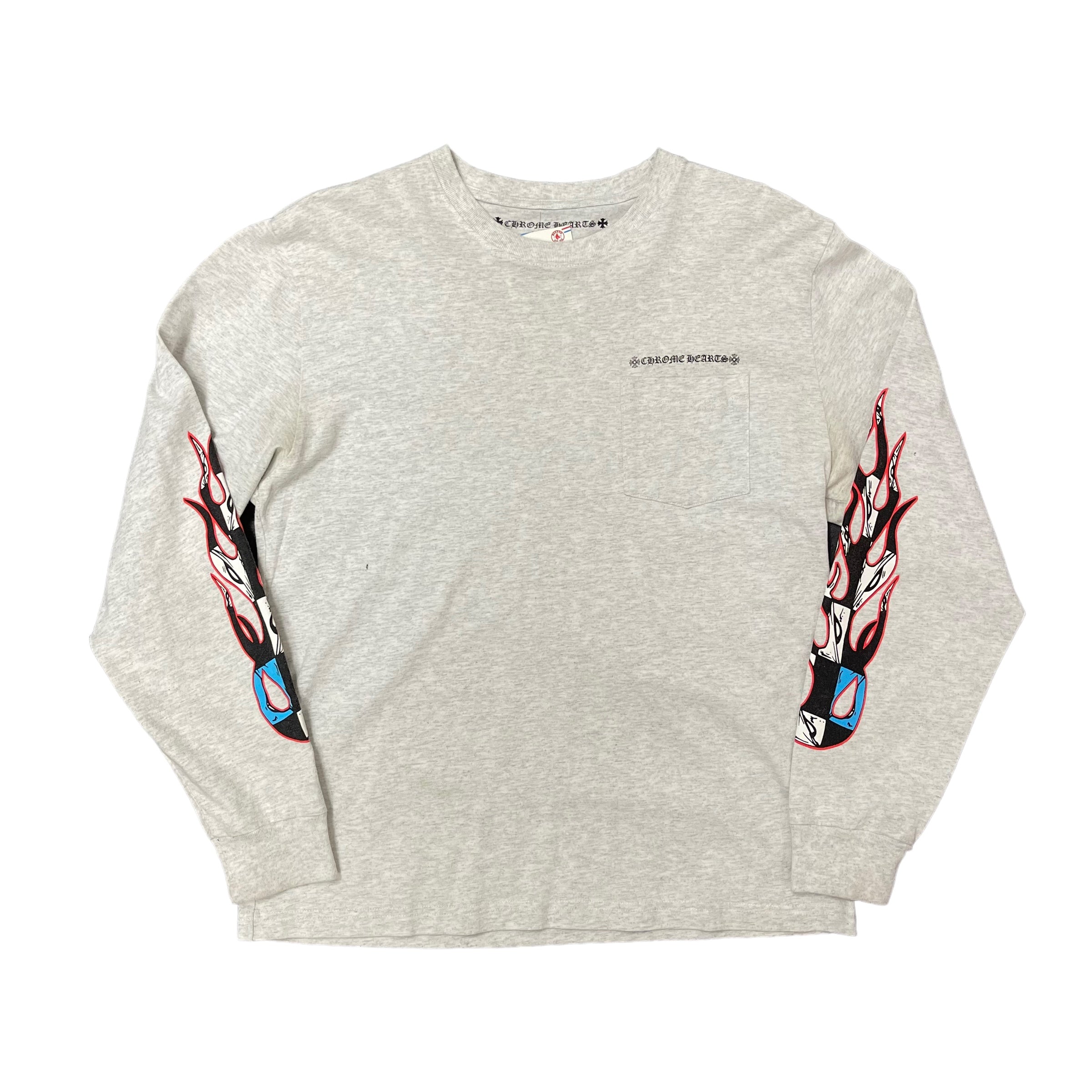 Grey Chrome Hearts Matty Boy Brain L/S