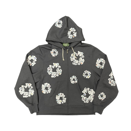 Gray Denim Tears Rhinestone Hoodie