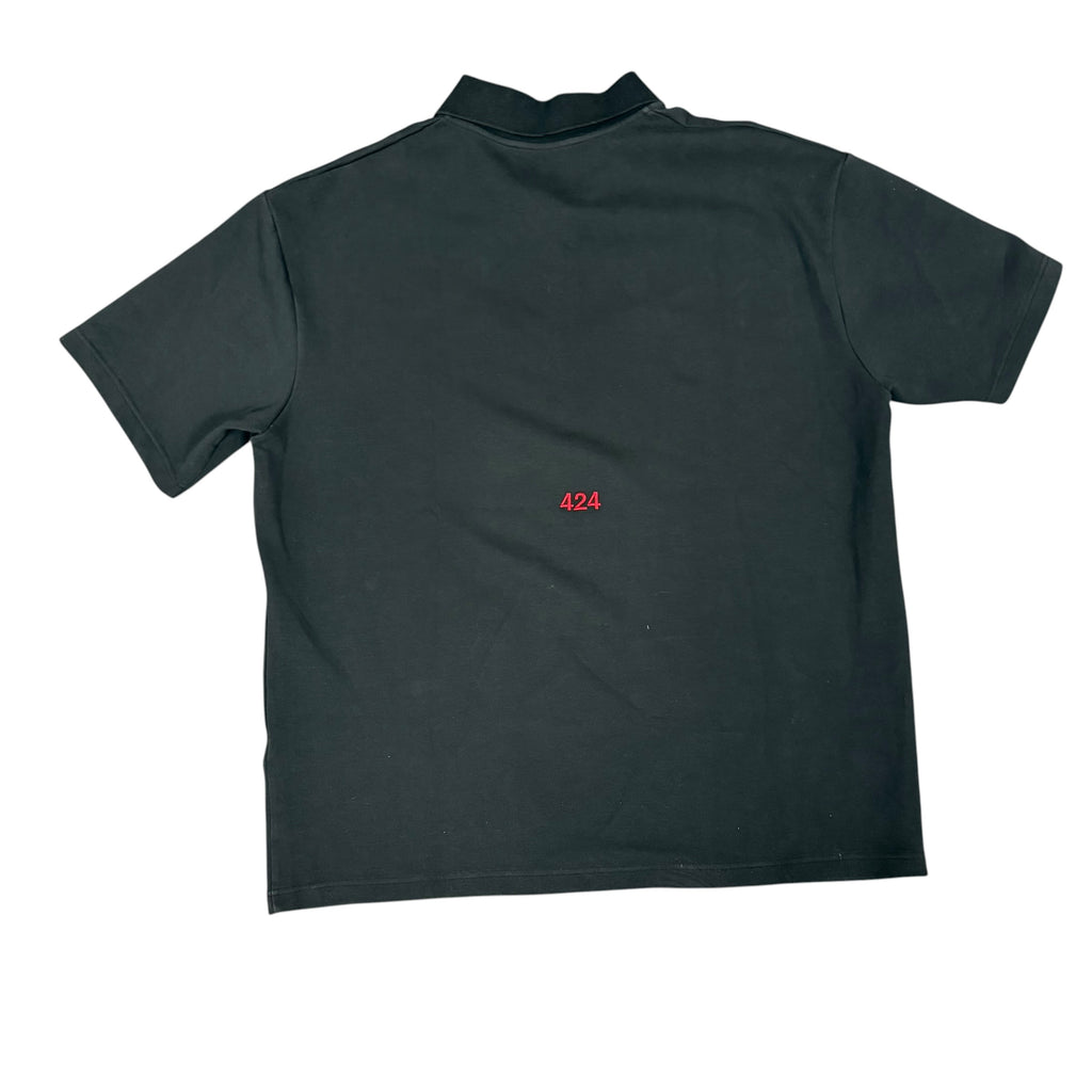 424 Black Polo Shirt