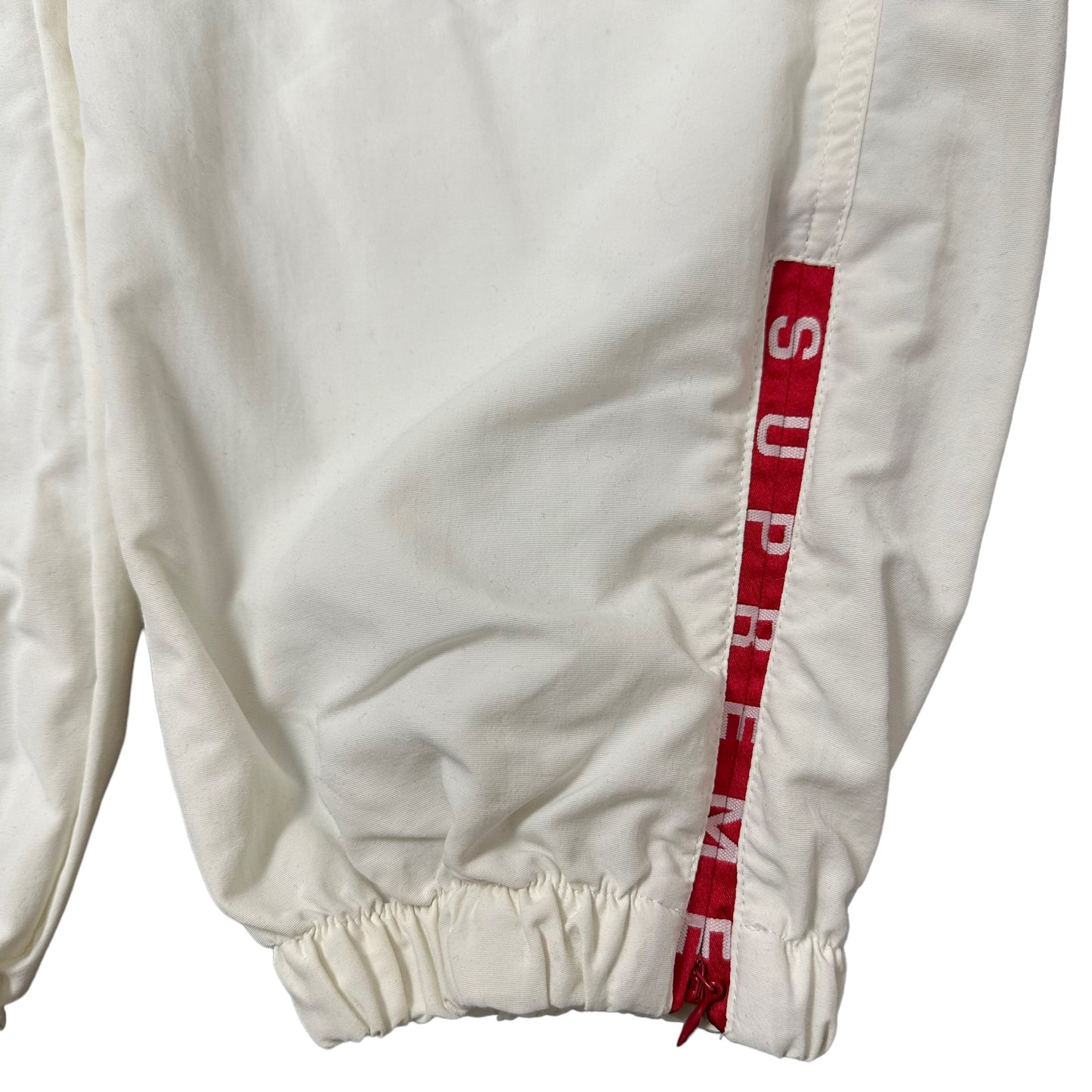 White Supreme Logo Jogging Pants