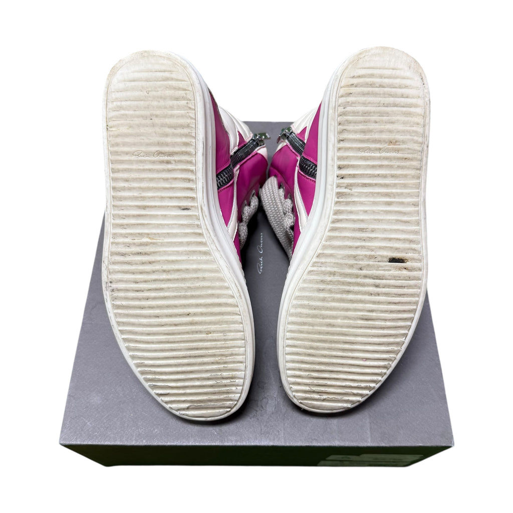 Rick Owens Pink GeoBasket Sneakers