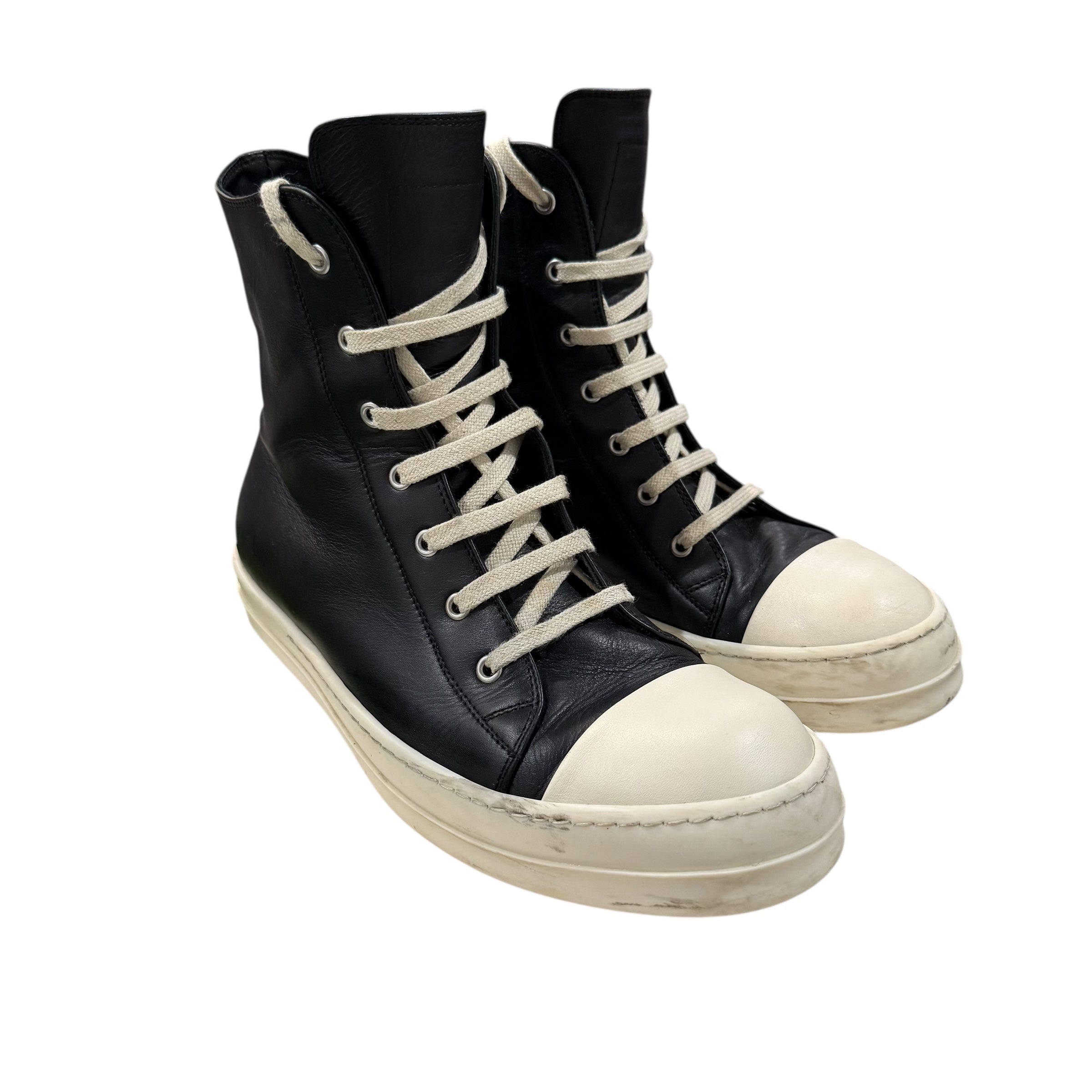 Rick Owens Ramone High Black Sneakers
