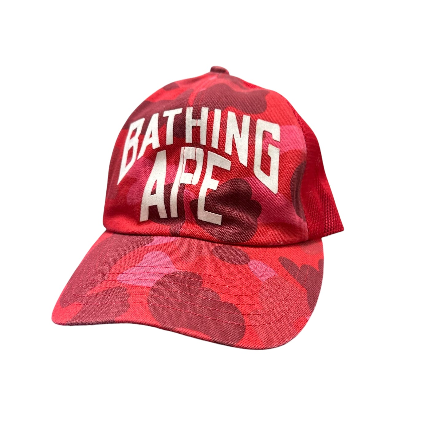 ‘06 Bape Red Camo Trucker Hat