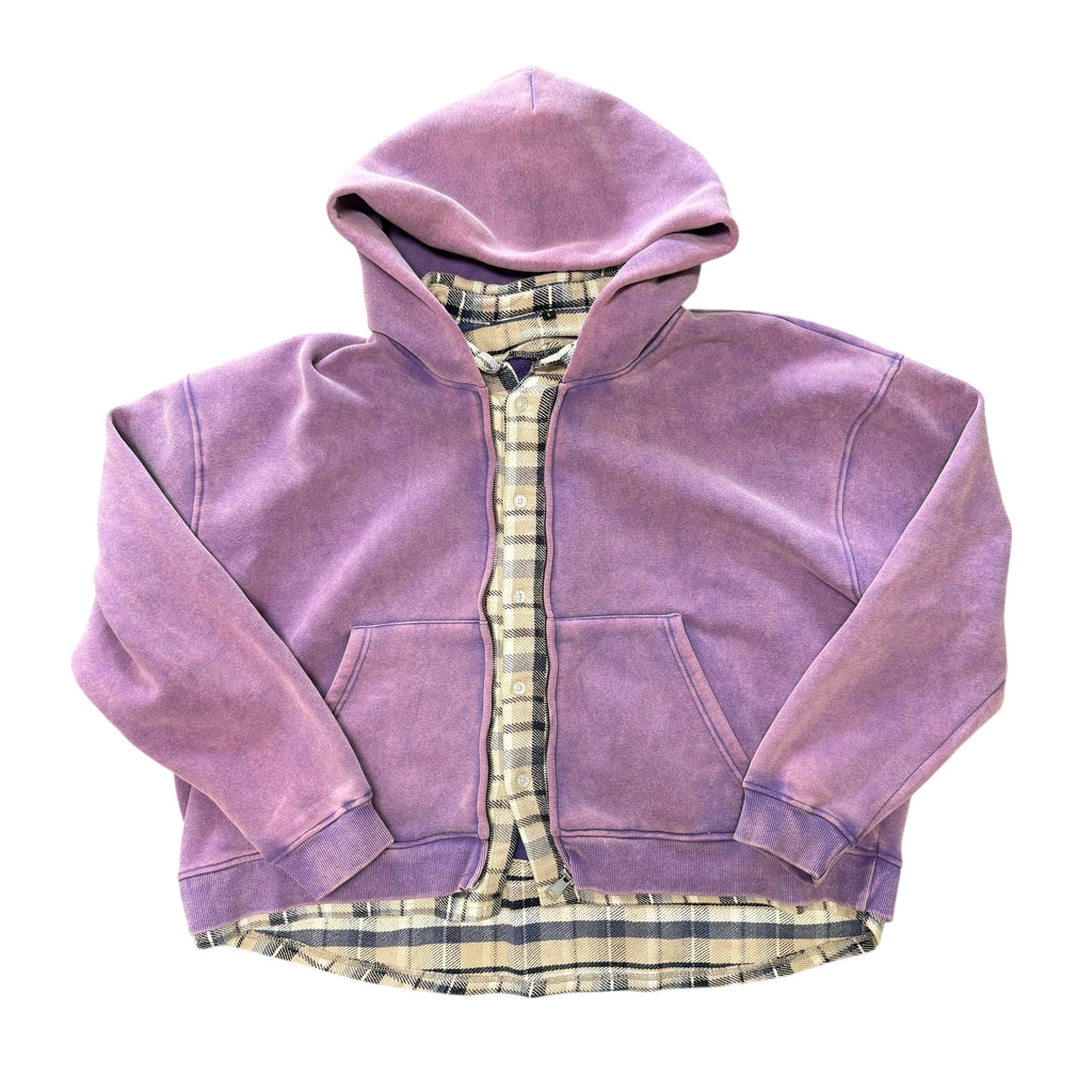 GV Gallery Purple Hoodie/Flannel Hybrid