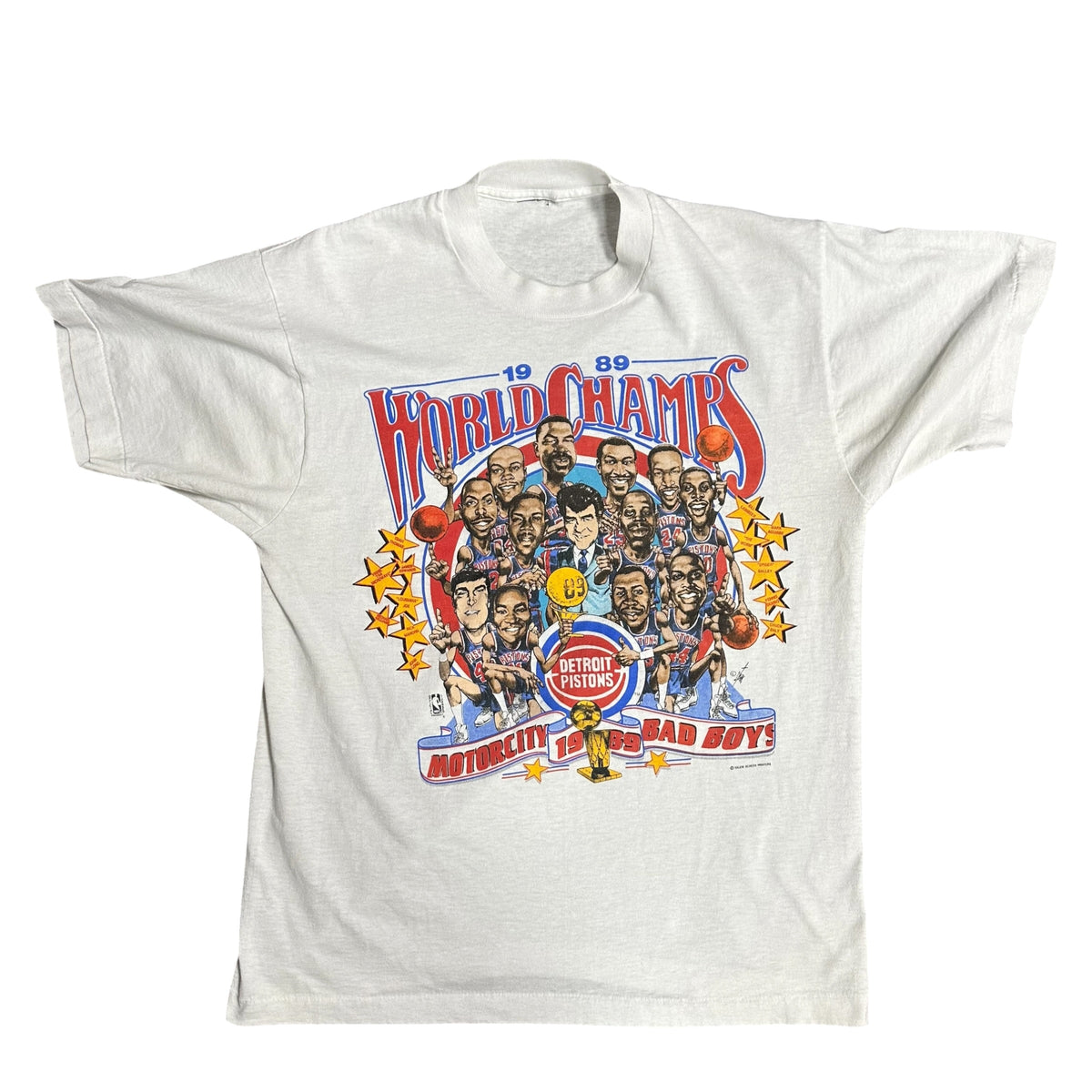 vintage 1989 Detroit Pistons "World Champs"  t-shirt