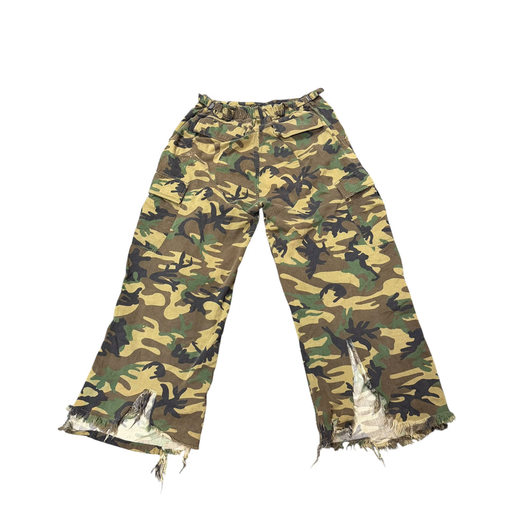 Balenciaga Oversized Camouflage Kick Cargo Pants