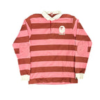 Bape Pink Striped Rugby