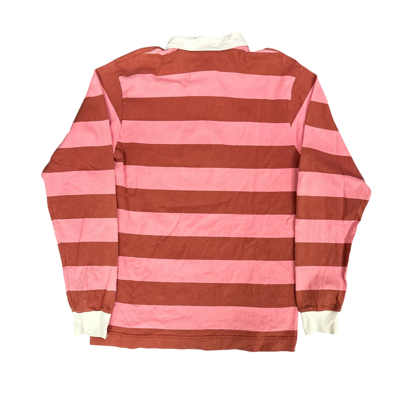 Bape Pink Striped Rugby