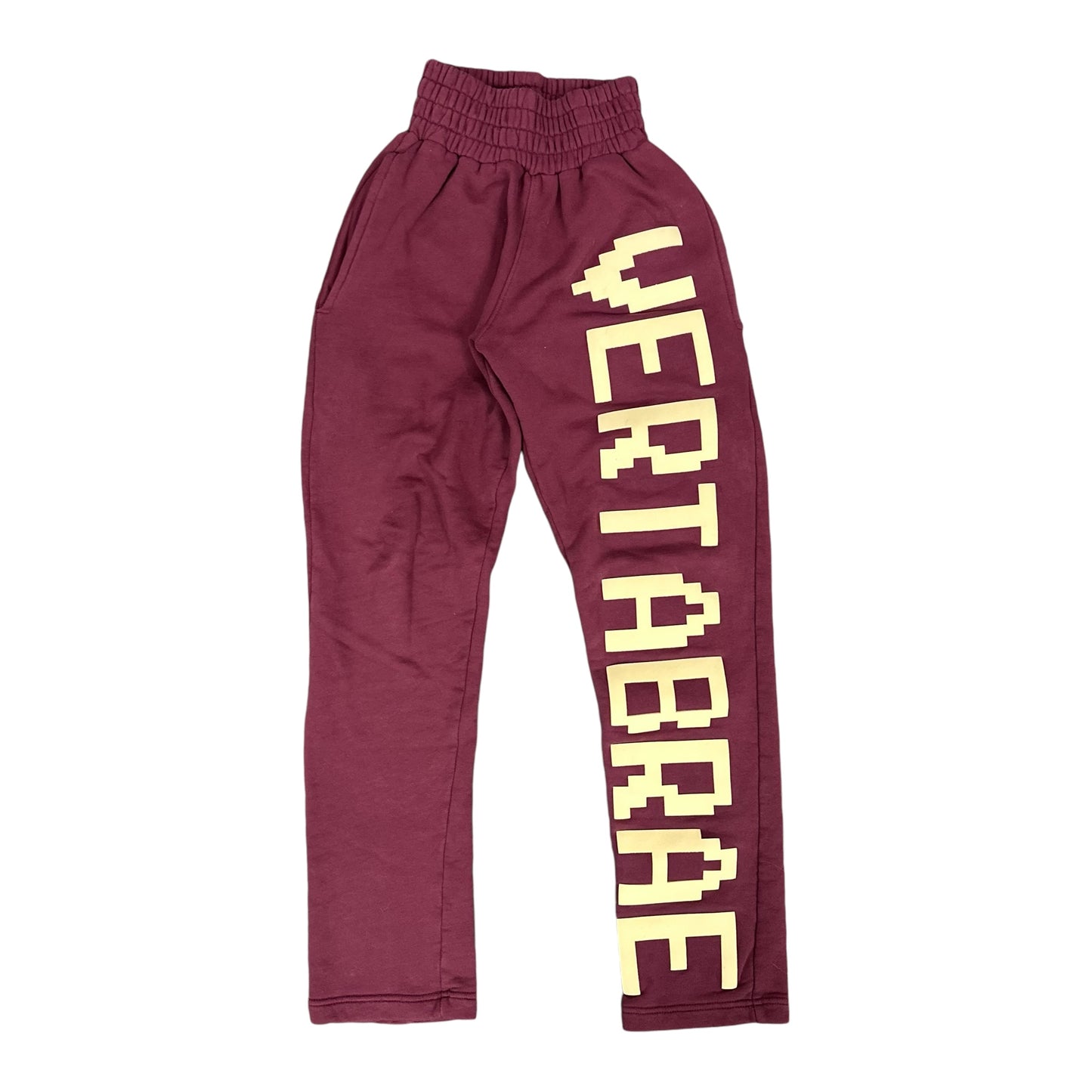 Vertabrae Burgundy Sweatpants