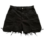 Rick Owens Black Cargo Shorts