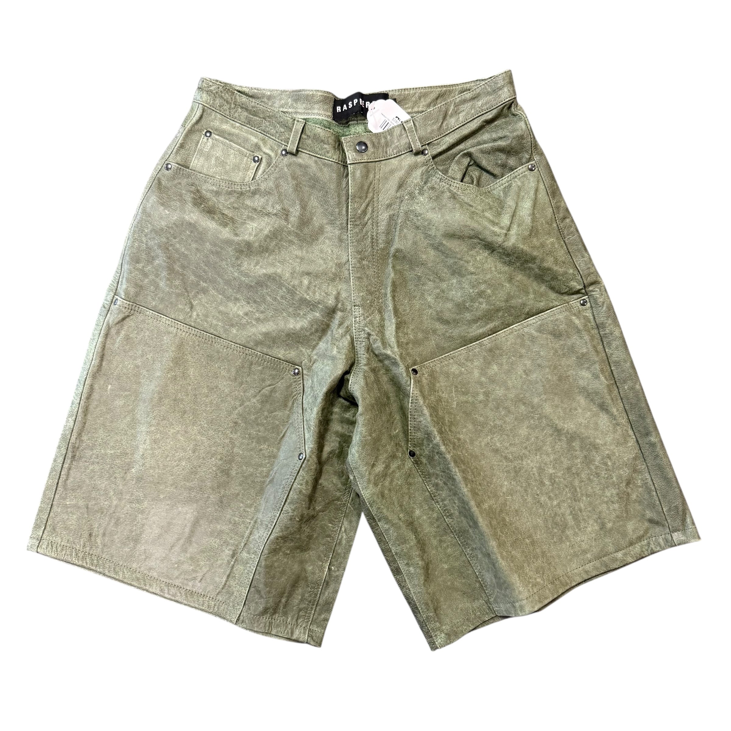 GV Gallery Jade Leather Shorts