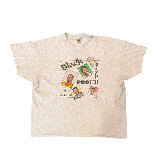 Vintage “Black By Nature” Grey Tee