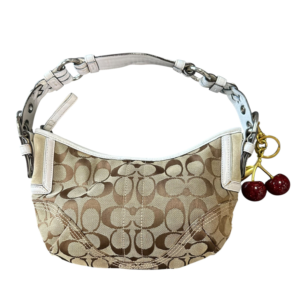 Coach Mini Monogram/White Bag