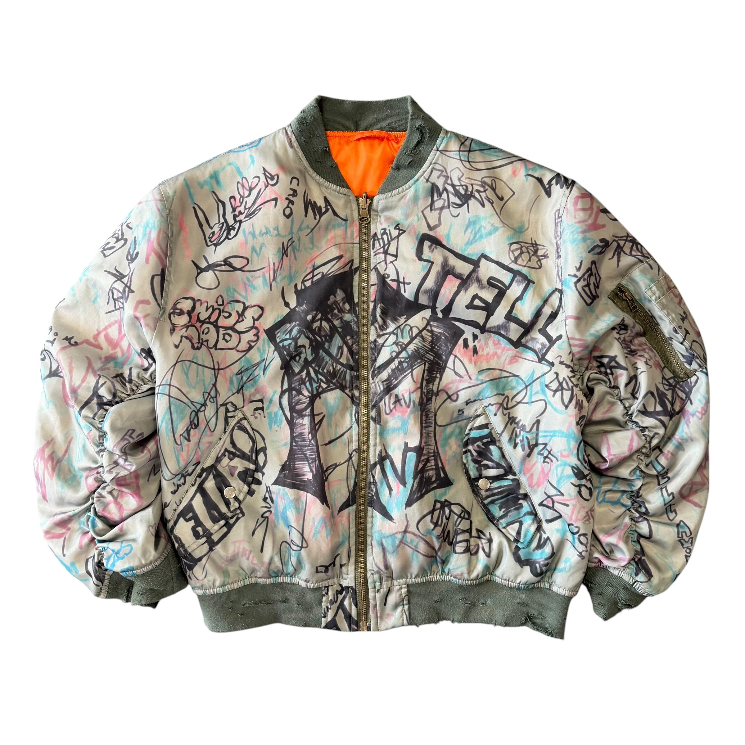 Mowalola Graffiti Bomber Jacket