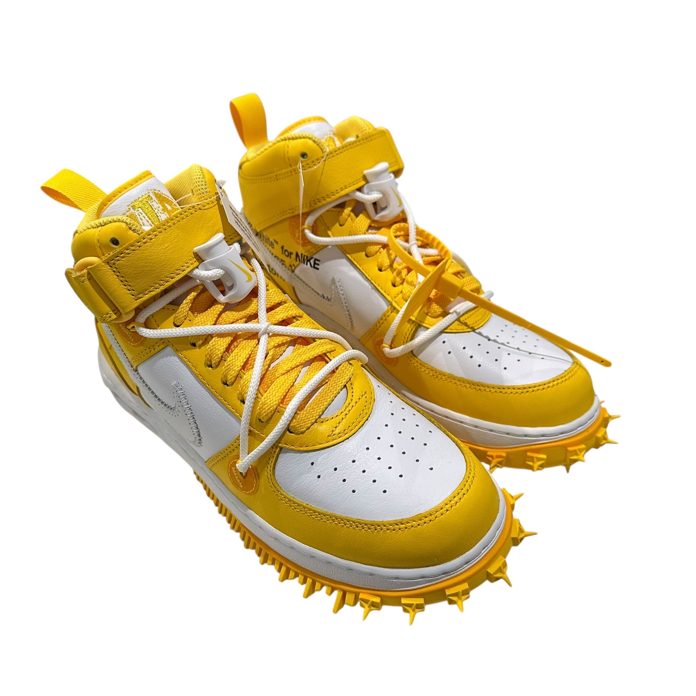 NEW Off White x Air Force 1 Mid Varsity Maize
