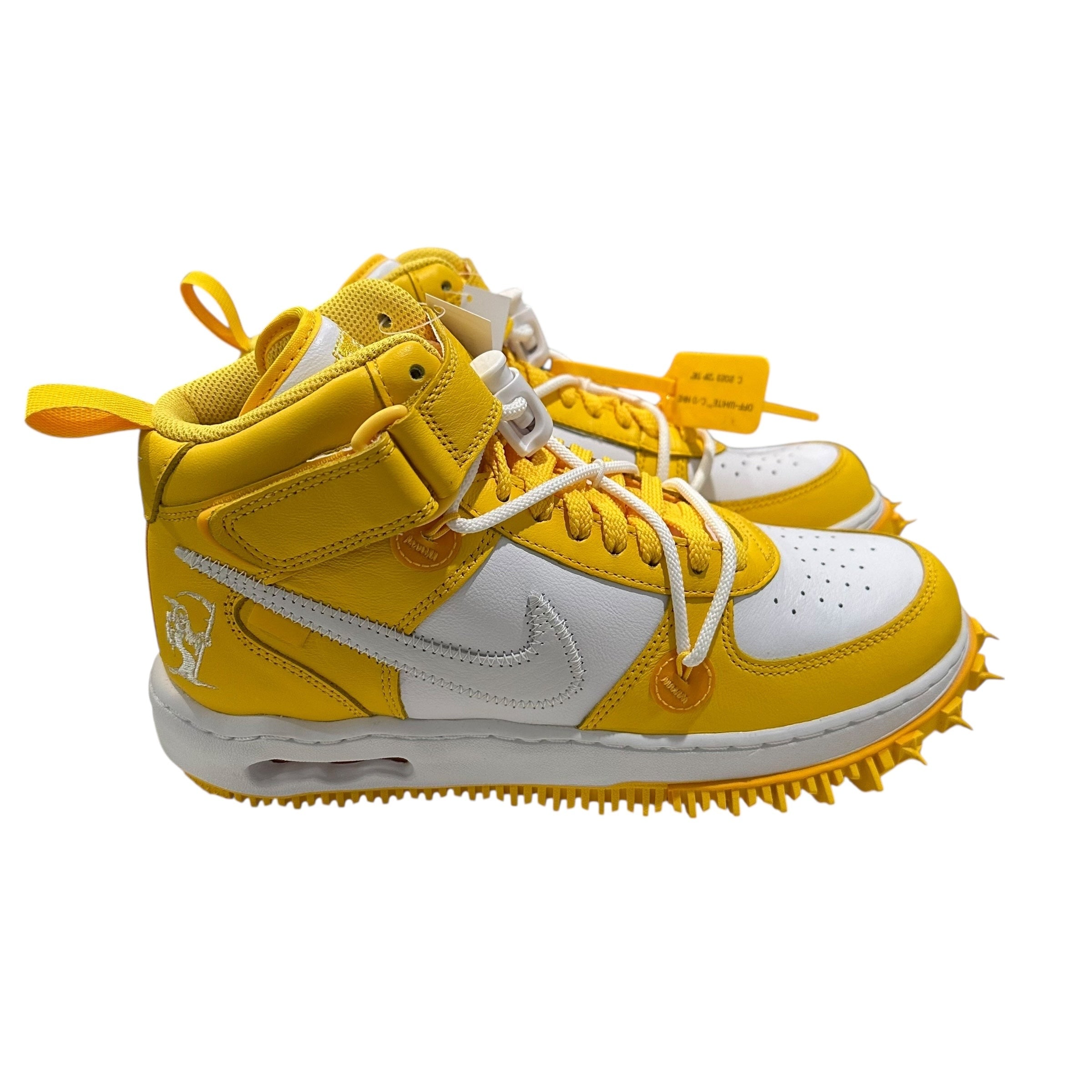 NEW Off White x Air Force 1 Mid Varsity Maize