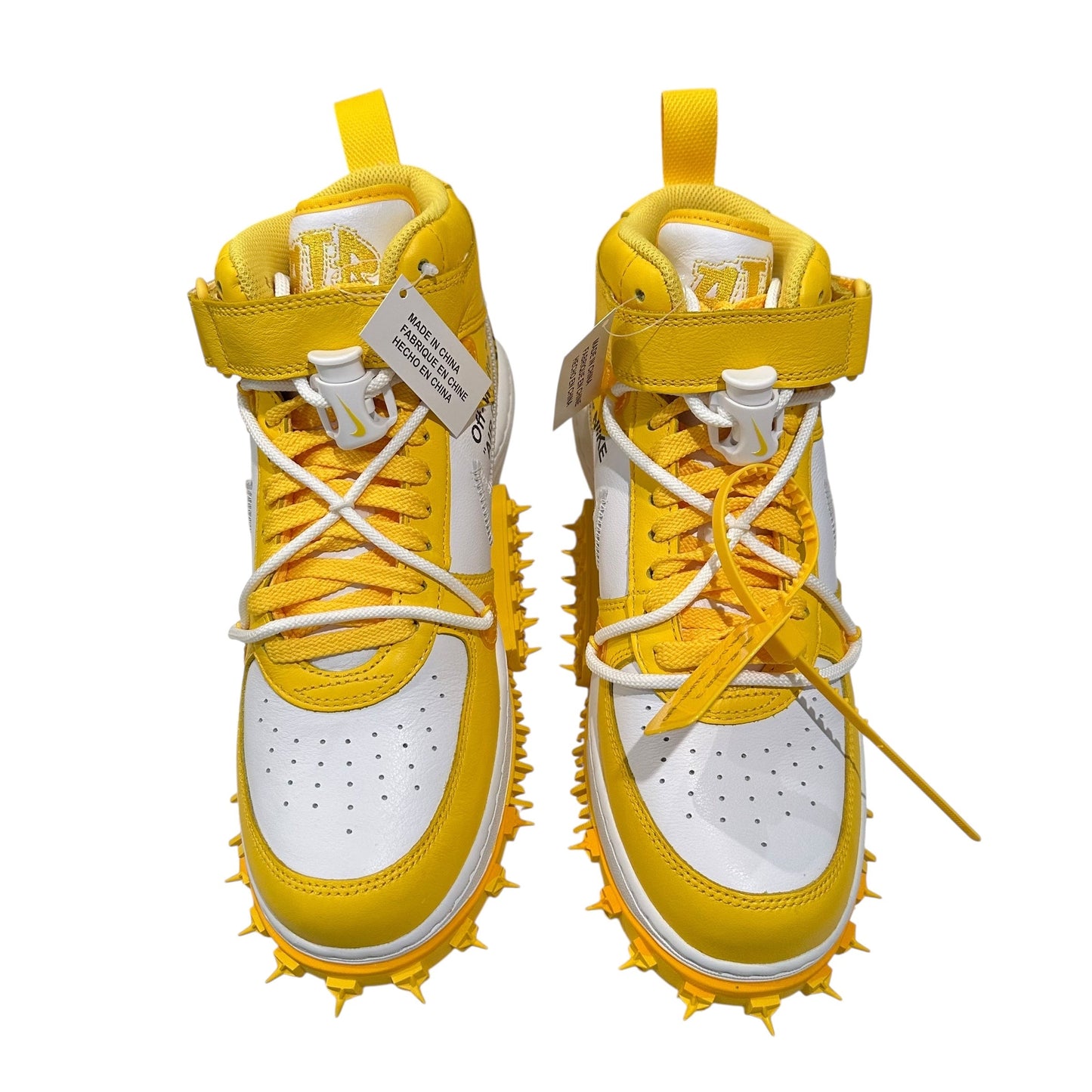 NEW Off White x Air Force 1 Mid Varsity Maize