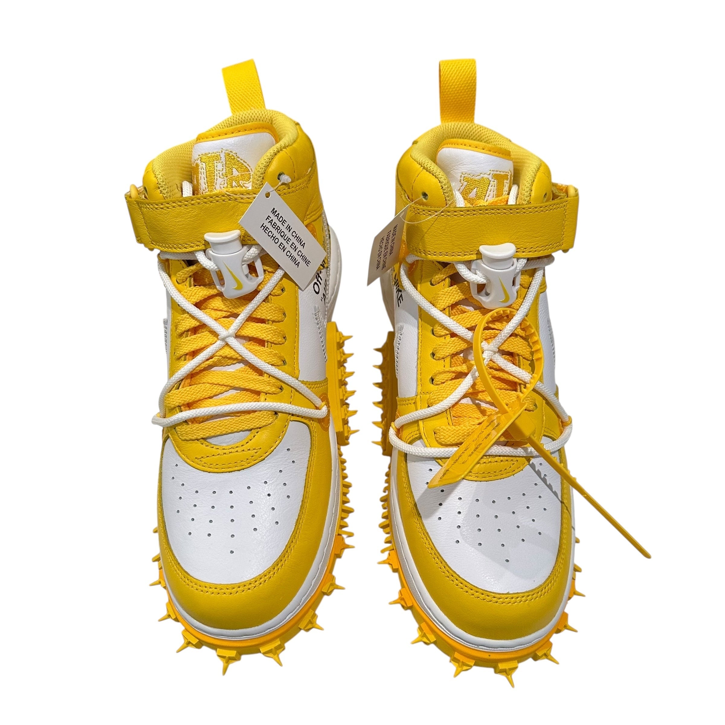 NEW Off White x Air Force 1 Mid Varsity Maize
