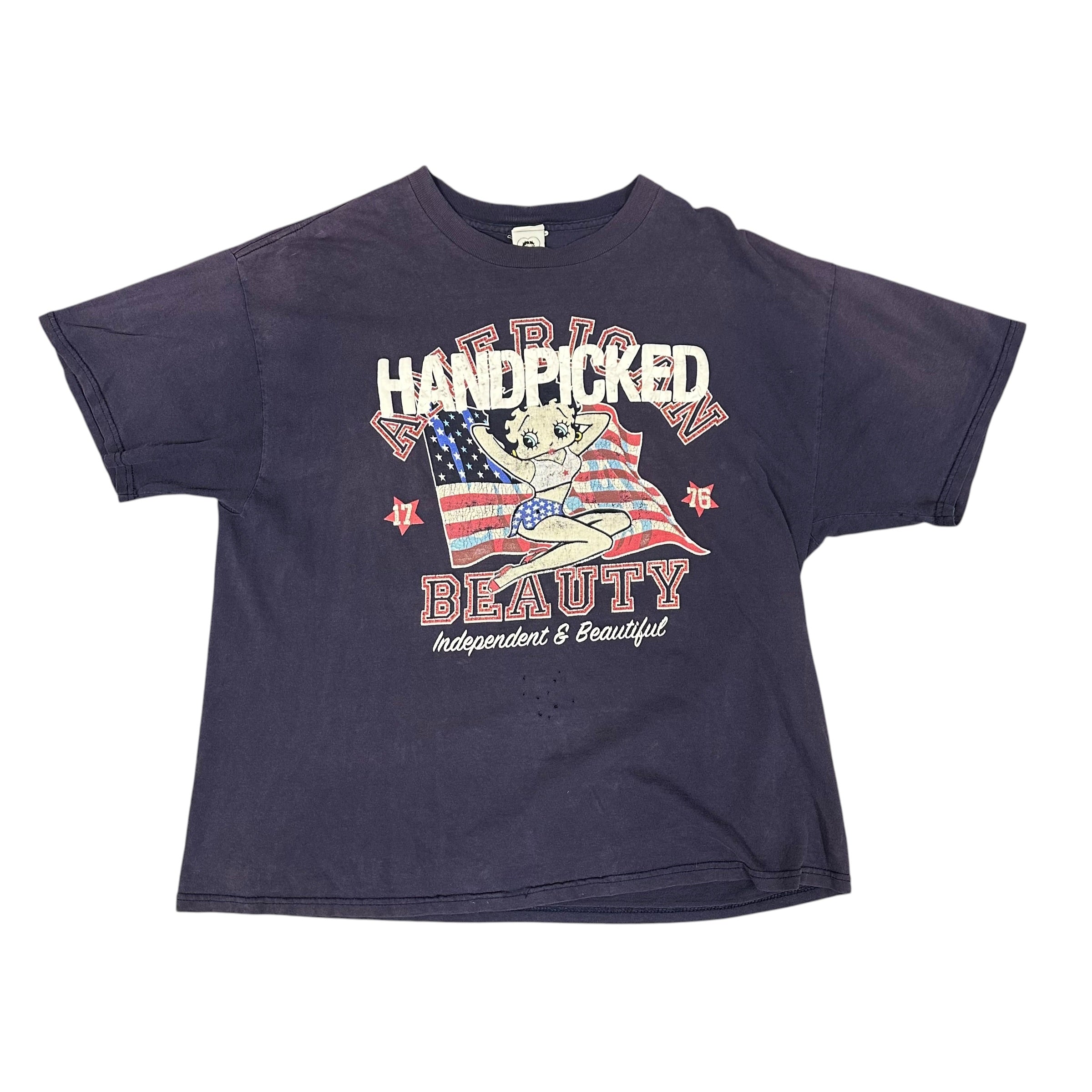 Vintage Betty Boop American Beauty Navy Tee
