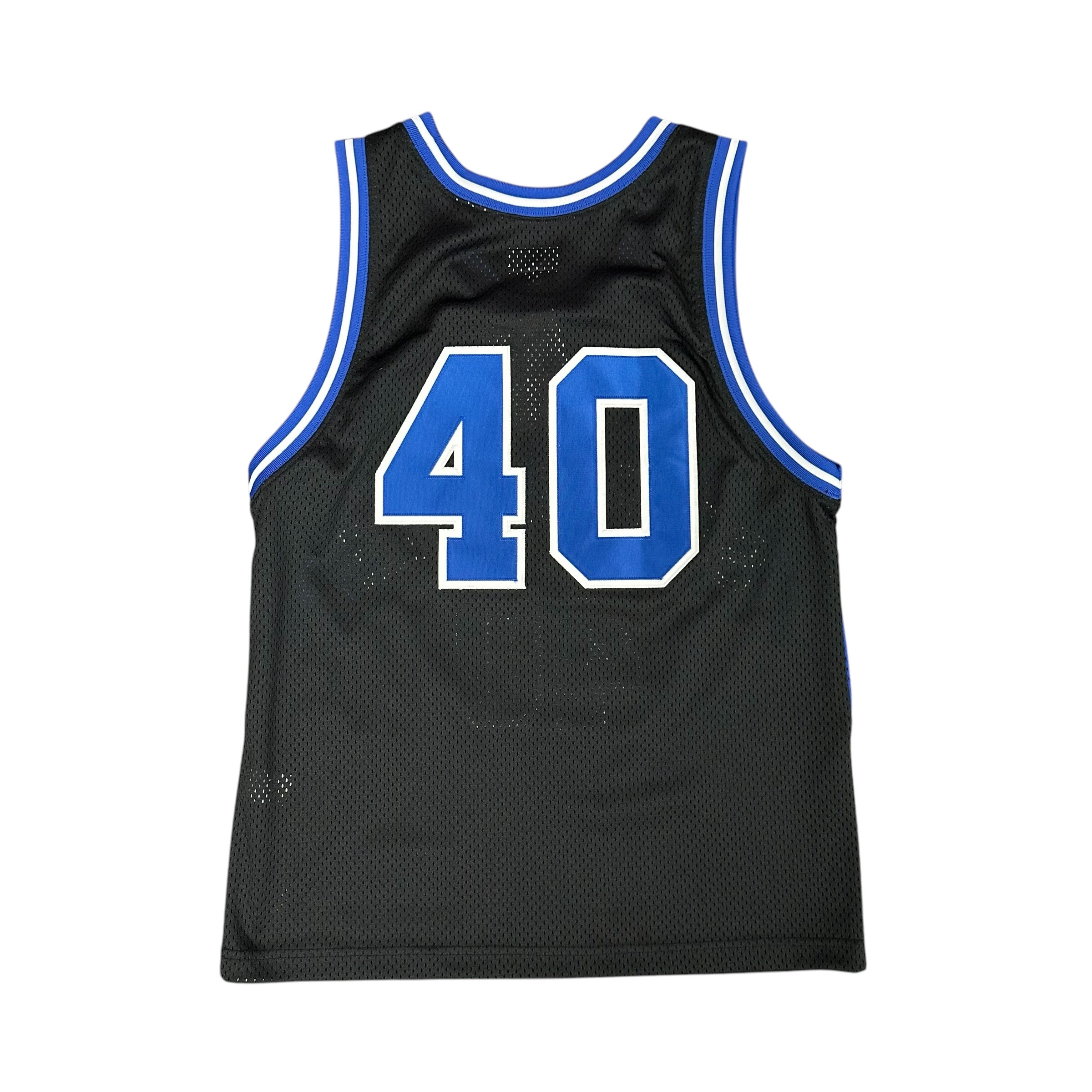 Blue and Black Supreme Basketball Jersey