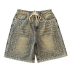 NEW Vale Lives Rhinestone Stonewash Shorts