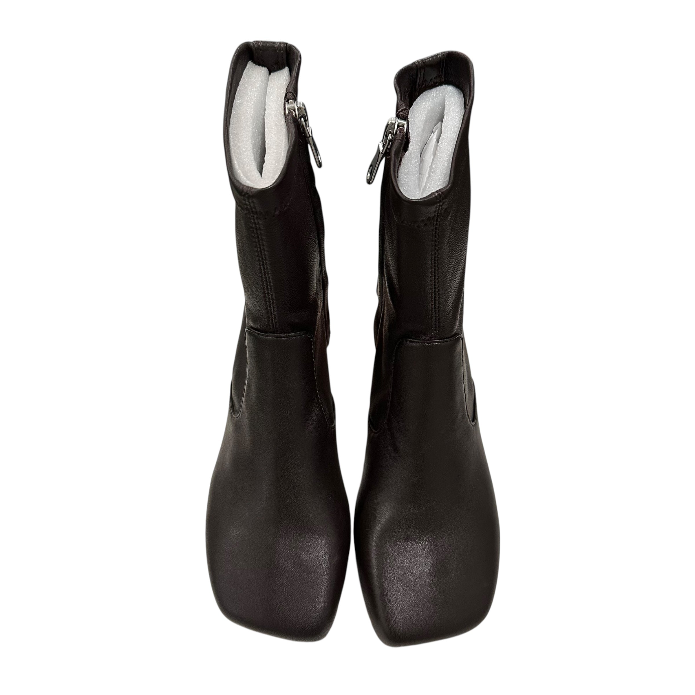 Brown Leather Mihara Heels