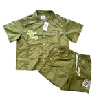 Saint Vanity Olive Nylon Set