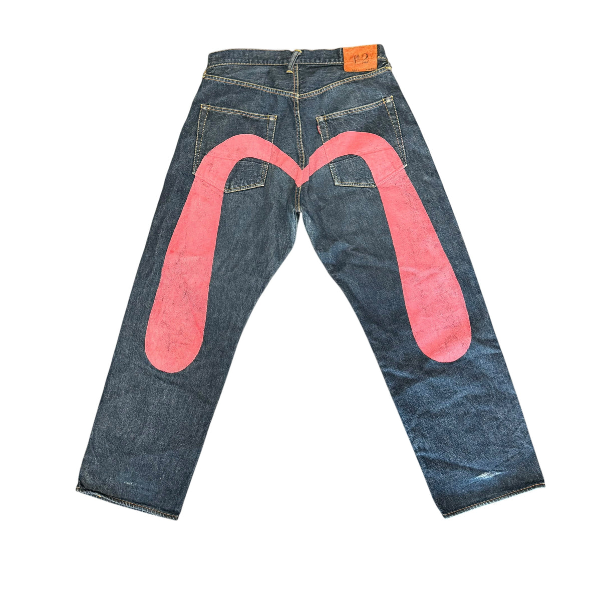 Evisu Pink Daicock Logo Jeans