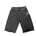 Martine Rose Black Tape Denim Shorts