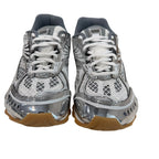 NEW Bottega Veneta White/Sliver Orbit Sneaker (No Box)