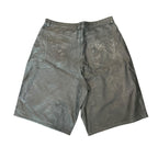 GV Gallery Leather Washed Black Shorts