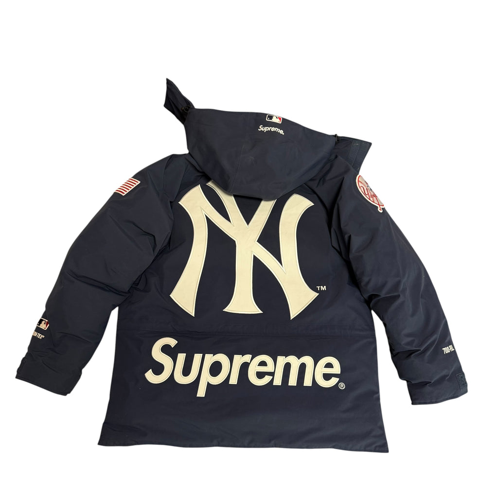 Navy Supreme x Yankees Goretex Coat