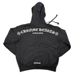 Black Chrome Heart Hoodie