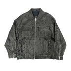 Givenchy 2023 Cracked Wax Denim Jacket