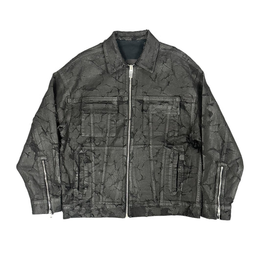 Givenchy 2023 Cracked Wax Denim Jacket