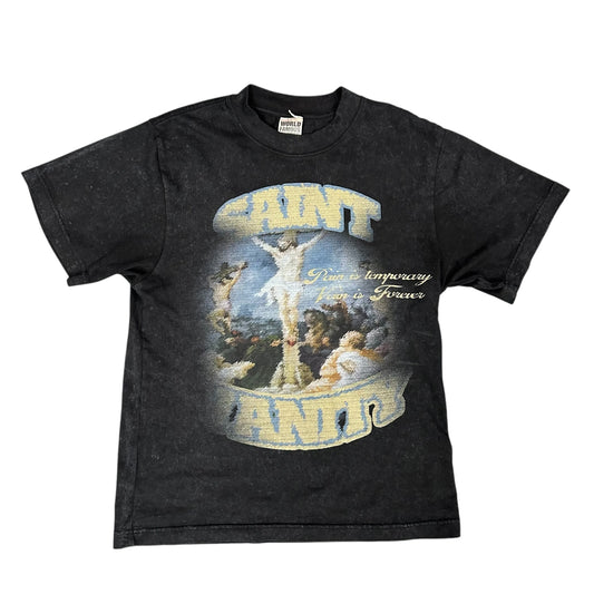 Saint Vanity Pain Is Temporary Black Tee