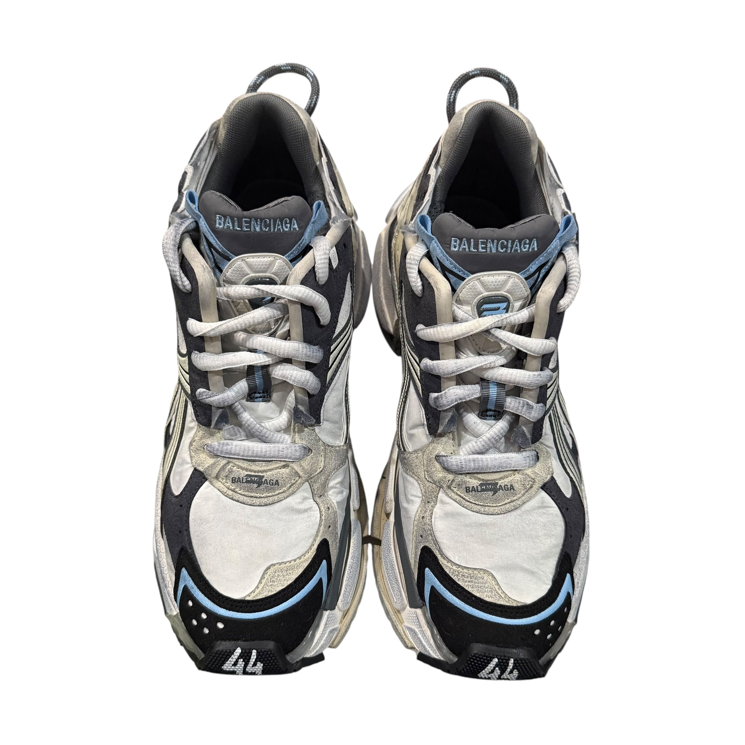 Balenciaga Grey/Blue Worn-Out Runners