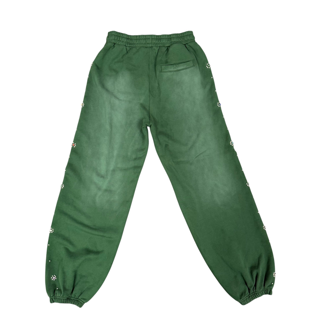 HMDD “Green” Flower Gem Sweatpants