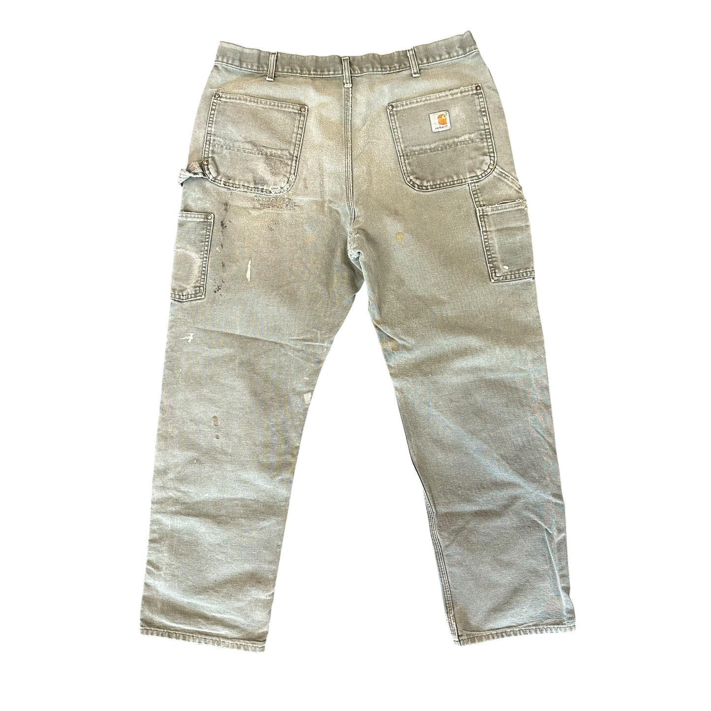 Vintage Carhartt Double Knee Repaired Green