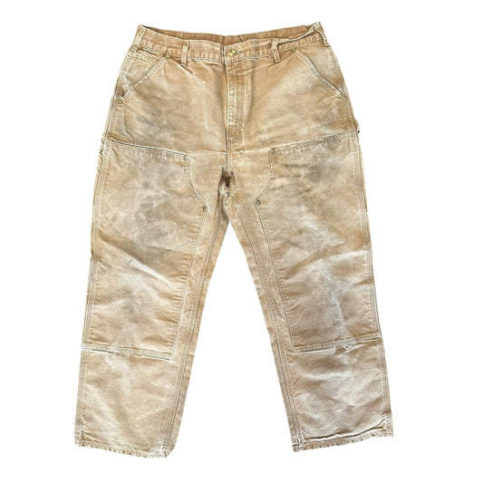 Vintage Carhartt Double Knee Repaired Khaki